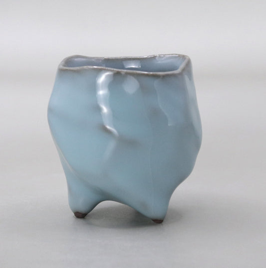 21 Celadon sake cup by Masao Tagai