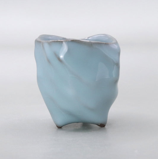 22 Celadon sake cup by Masao Tagai