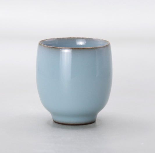 25 Celadon sake cup by Masao Tagai