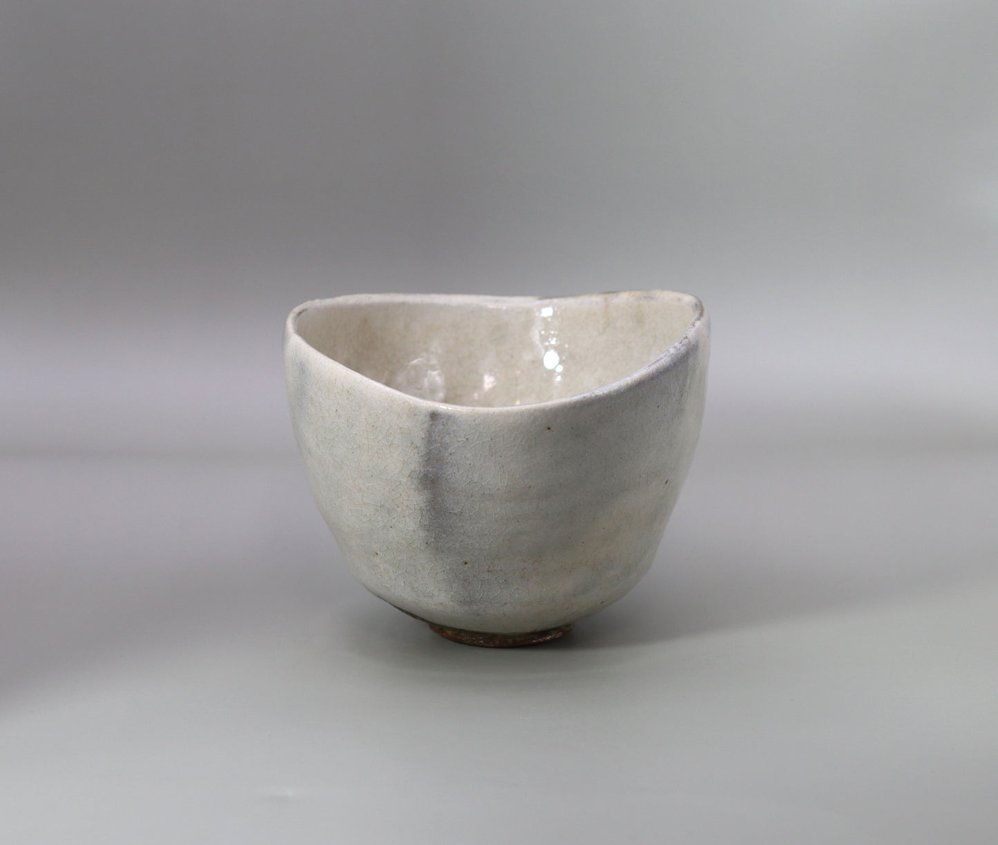 White Tanba Tea Bowl by Takeshi Shimizu