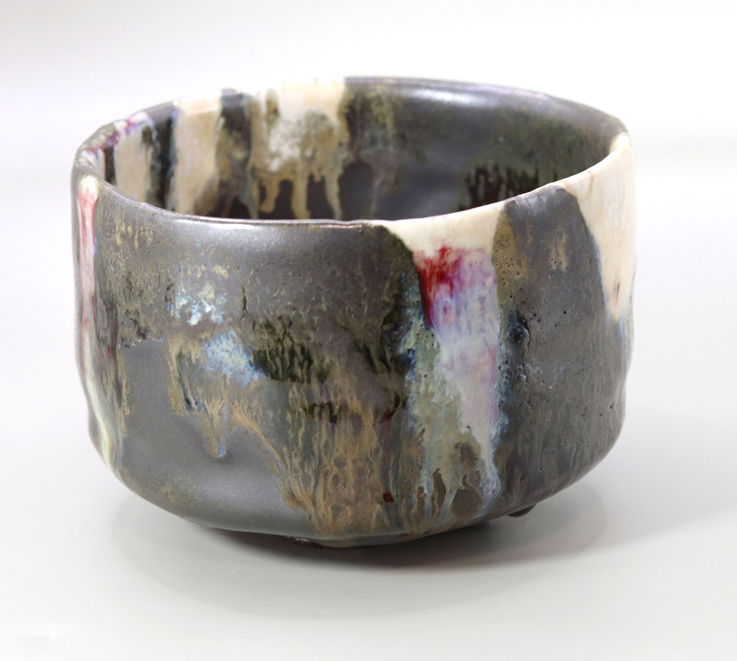 Tanba ash-glazed tea bowl by Syusaku Ichino