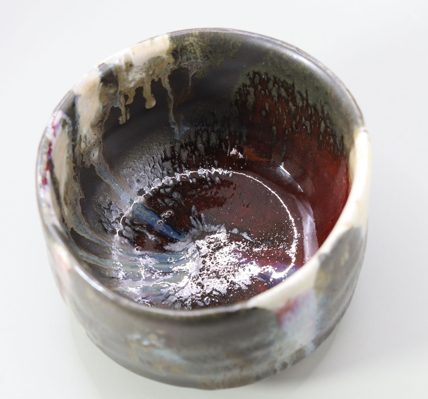 Tanba ash-glazed tea bowl by Syusaku Ichino