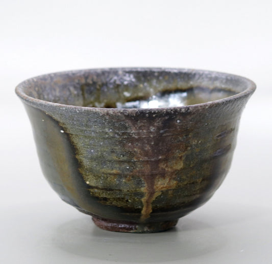 Yakushiji Temple East Pagoda Foundation Clay Iron Glazed Kiln Change Tea Bowl by Rakusai Onishi