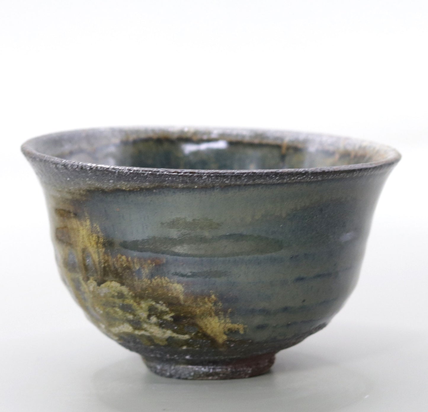 Yakushiji Temple East Pagoda Foundation Clay Iron Glazed Kiln Change Tea Bowl by Rakusai Onishi