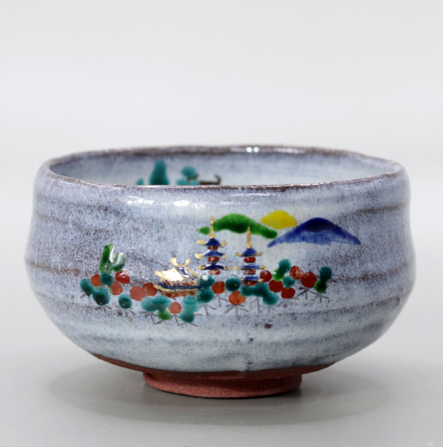 Yakushiji Temple East Pagoda Foundation Soil Yakushiji Temple Scenery Tea Bowl Byari Rakusai