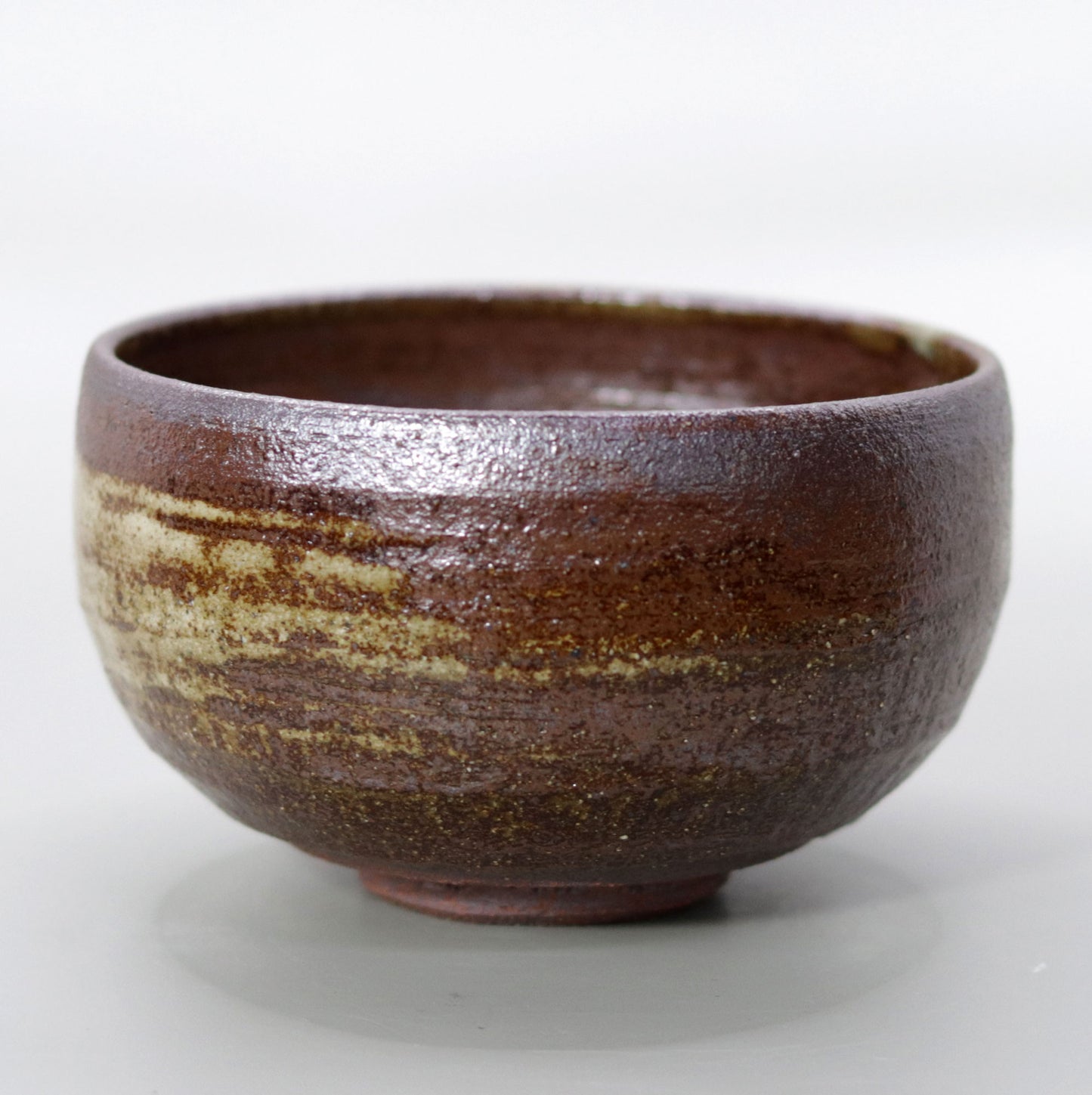 Yakushiji Temple East Pagoda Foundation Clay Brushed Tea Bowl by Rakusai Onishi