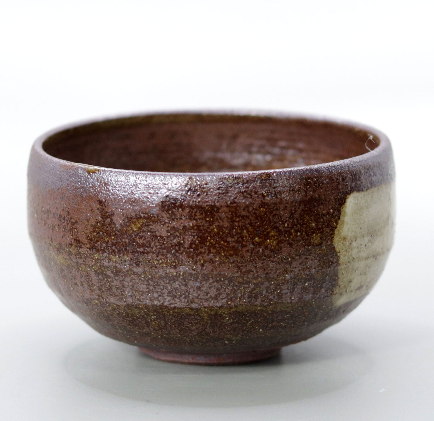 Yakushiji Temple East Pagoda Foundation Clay Brushed Tea Bowl by Rakusai Onishi