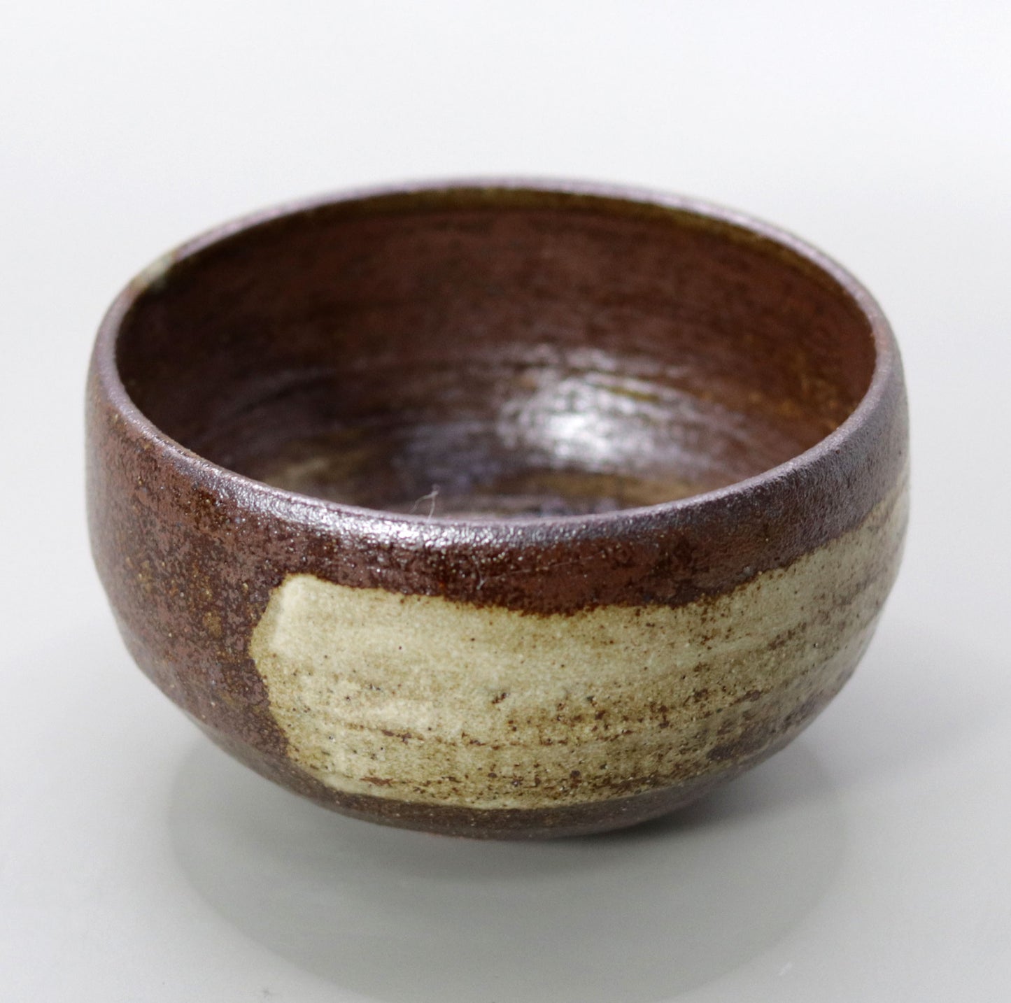 Yakushiji Temple East Pagoda Foundation Clay Brushed Tea Bowl by Rakusai Onishi