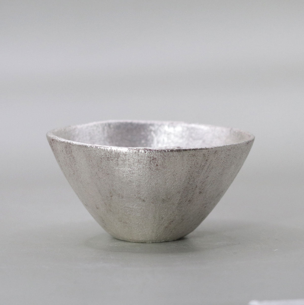 silver ochoko by Yasushi Fujihira