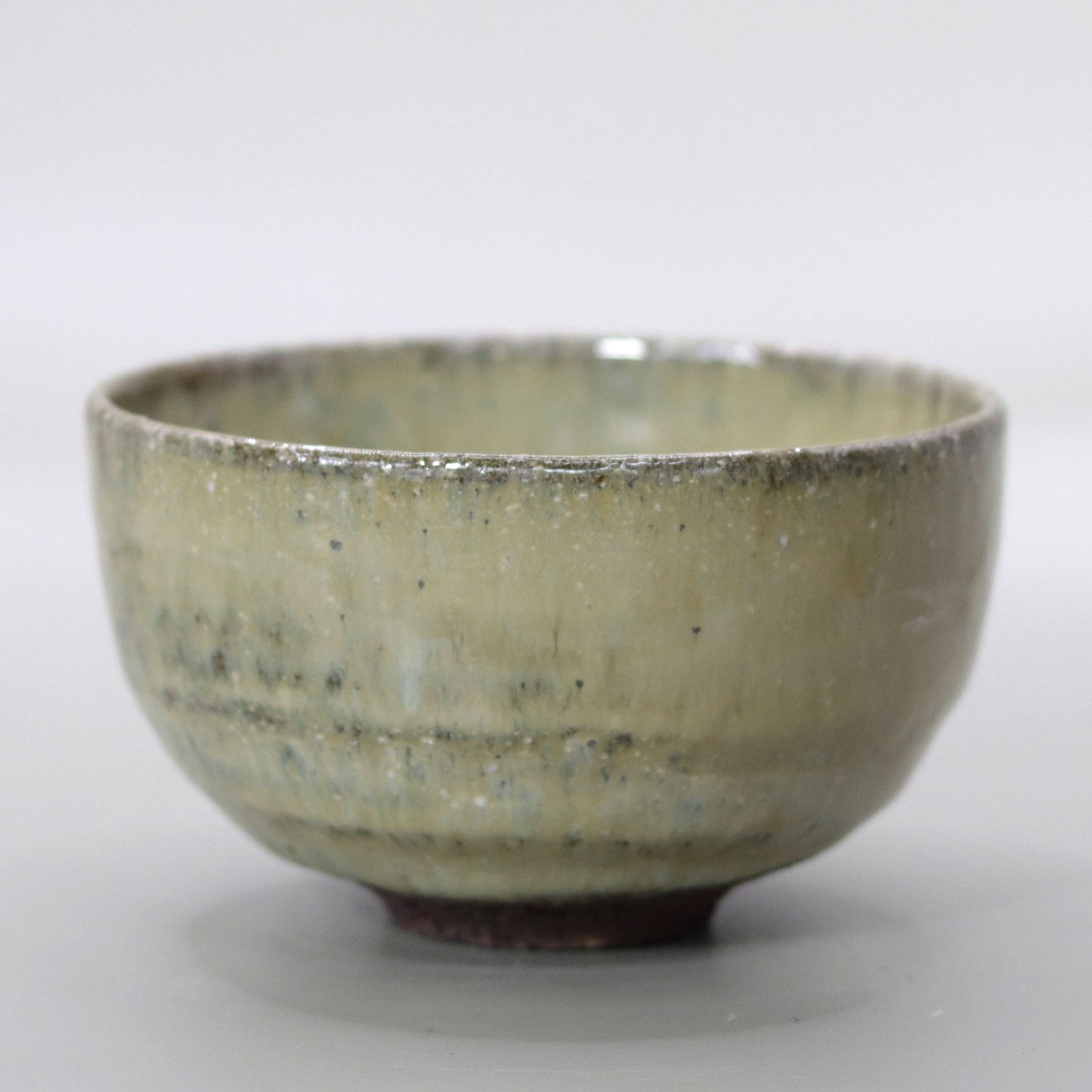 Yakushiji Temple East Pagoda Foundation Clay Ash Glazed Tea Bowl by Rakusai Bisai