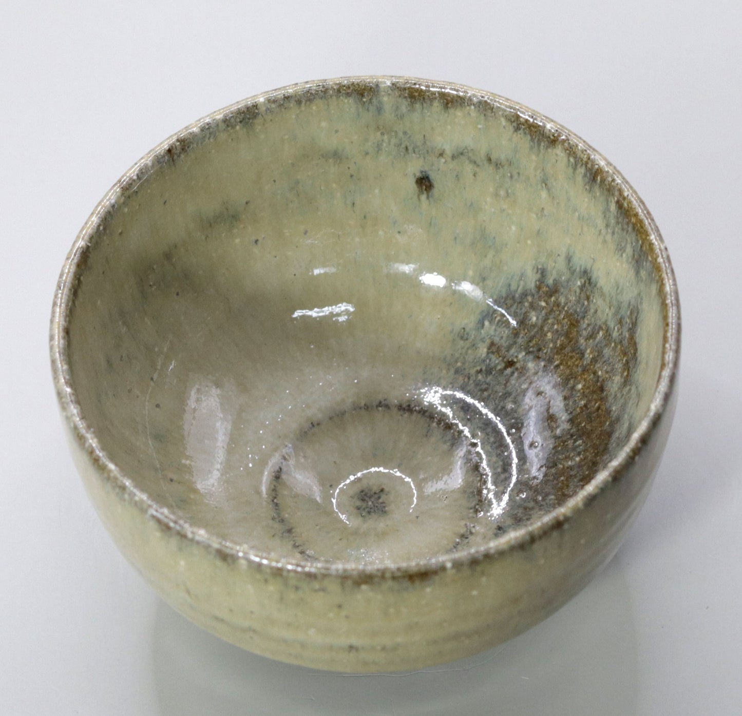 Yakushiji Temple East Pagoda Foundation Clay Ash Glazed Tea Bowl by Rakusai Bisai