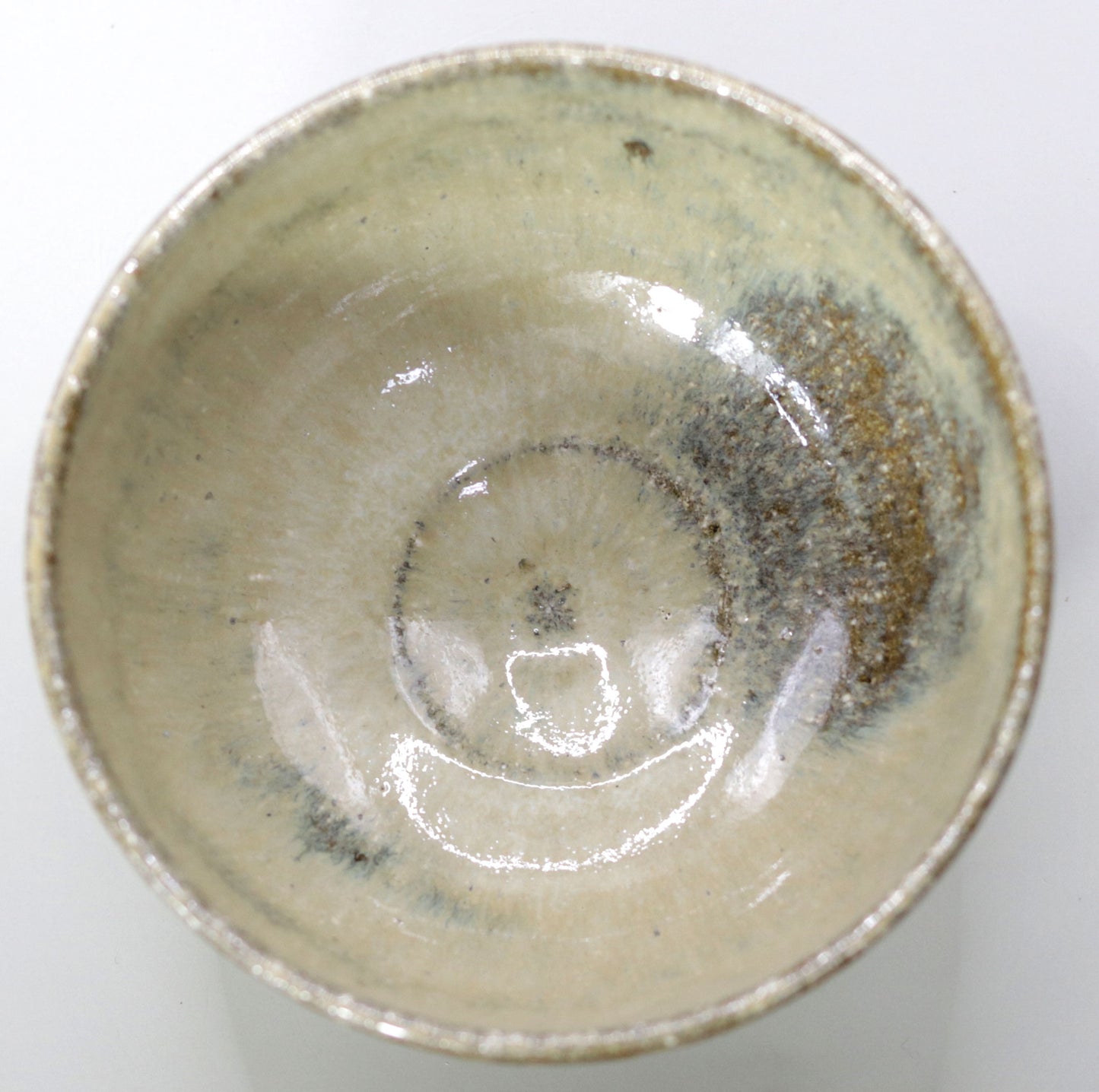 Yakushiji Temple East Pagoda Foundation Clay Ash Glazed Tea Bowl by Rakusai Bisai