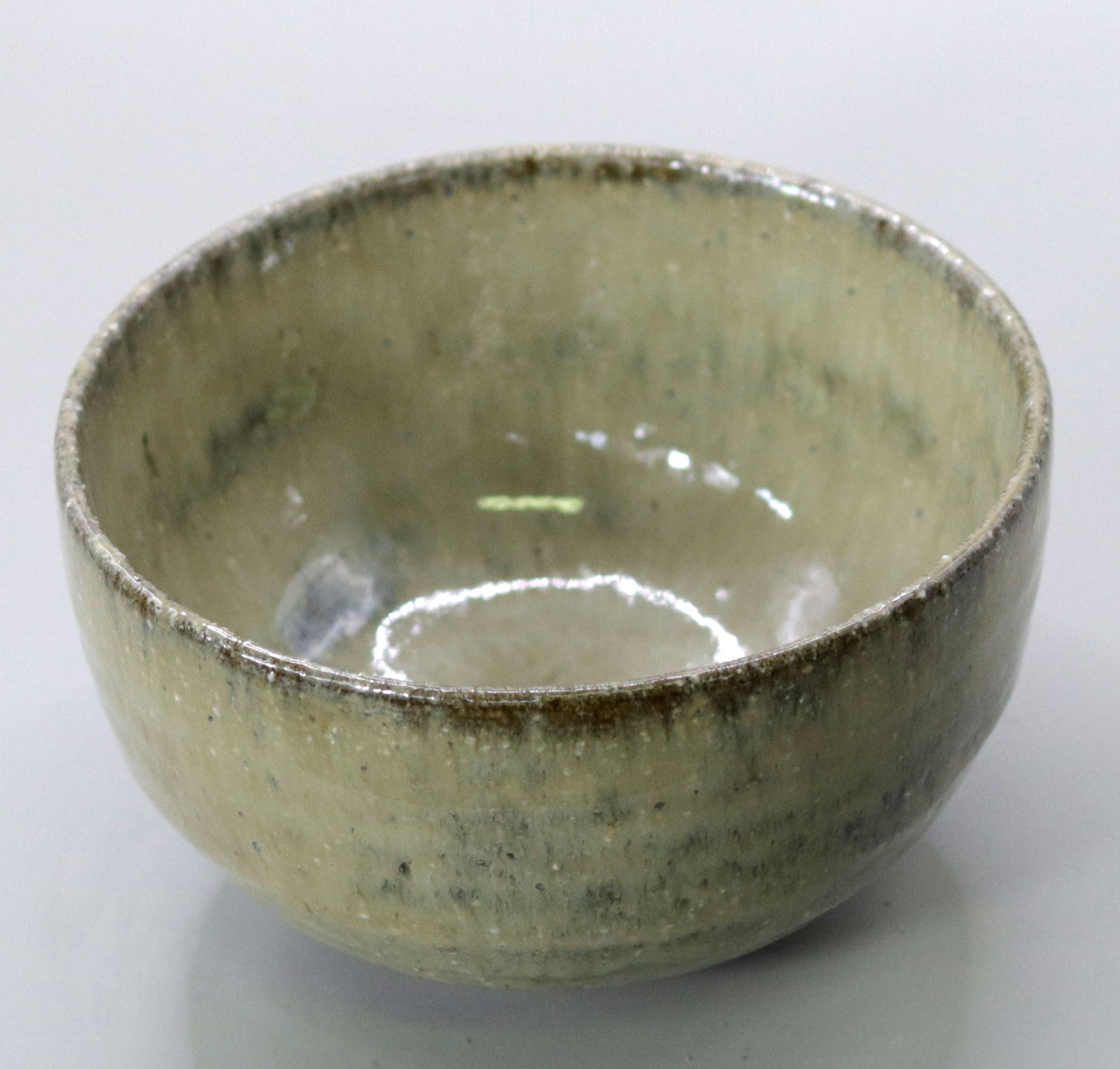 Yakushiji Temple East Pagoda Foundation Clay Ash Glazed Tea Bowl by Rakusai Bisai