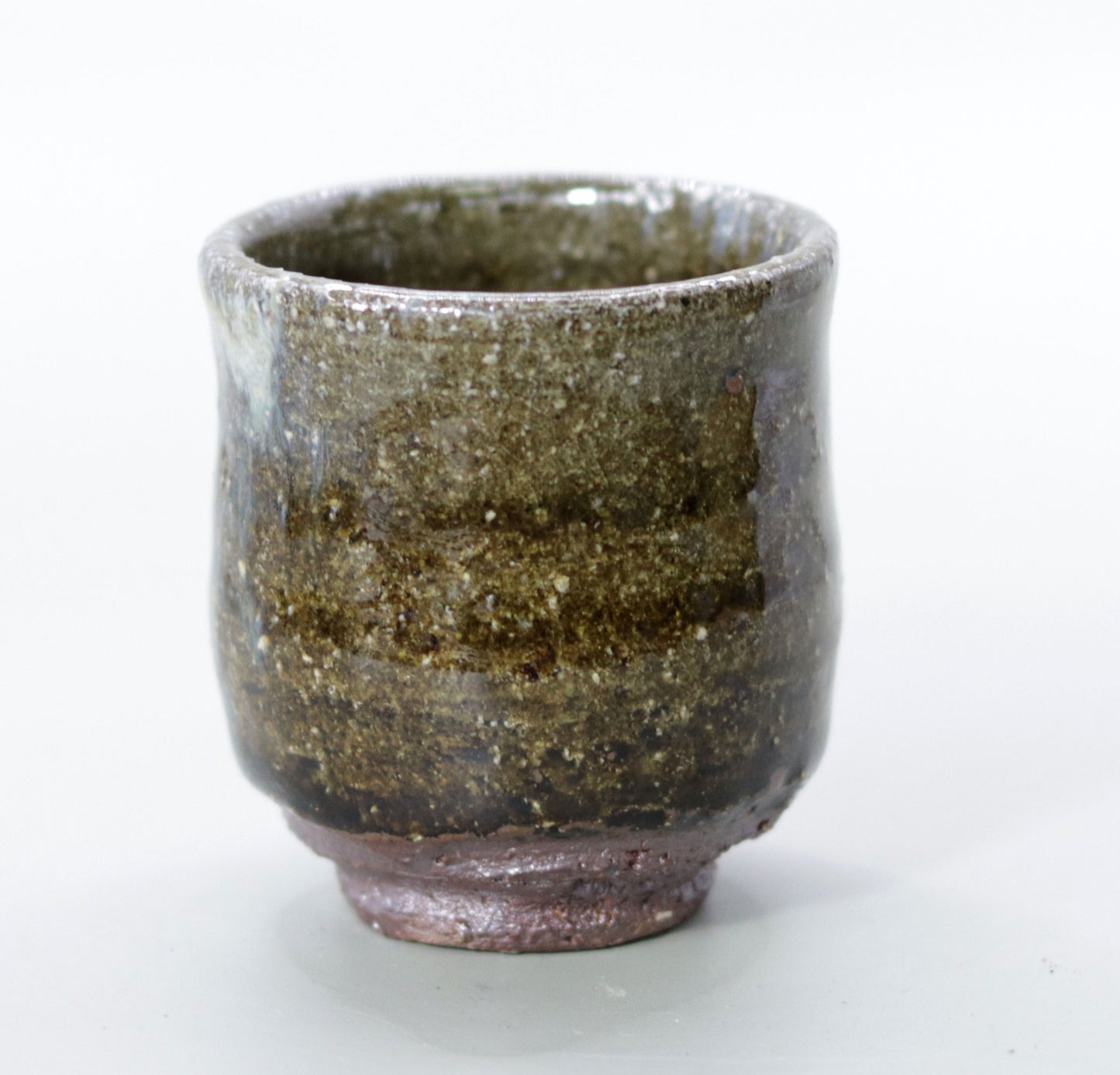 Yakushiji Temple East Pagoda Foundation Clay Ash Glazed Sake Cup by Rakusai Bisai