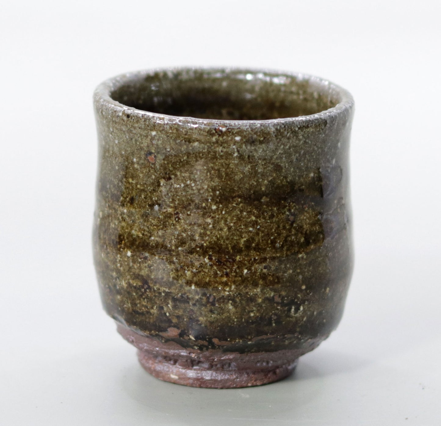 Yakushiji Temple East Pagoda Foundation Clay Ash Glazed Sake Cup by Rakusai Bisai