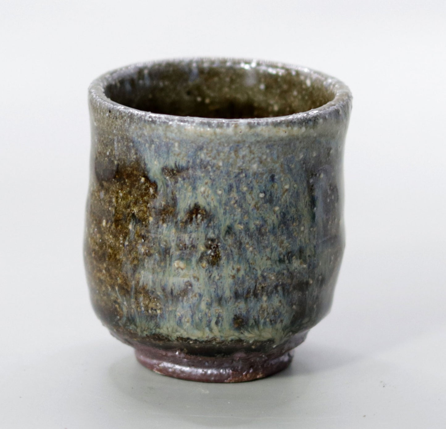 Yakushiji Temple East Pagoda Foundation Clay Ash Glazed Sake Cup by Rakusai Bisai