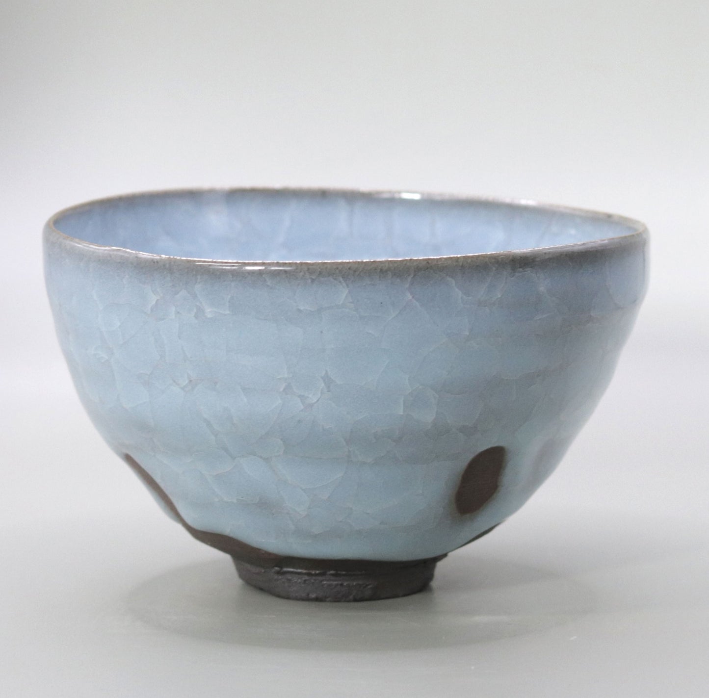 Moon White Porcelain Tea Bowl by Yuichi Ikai