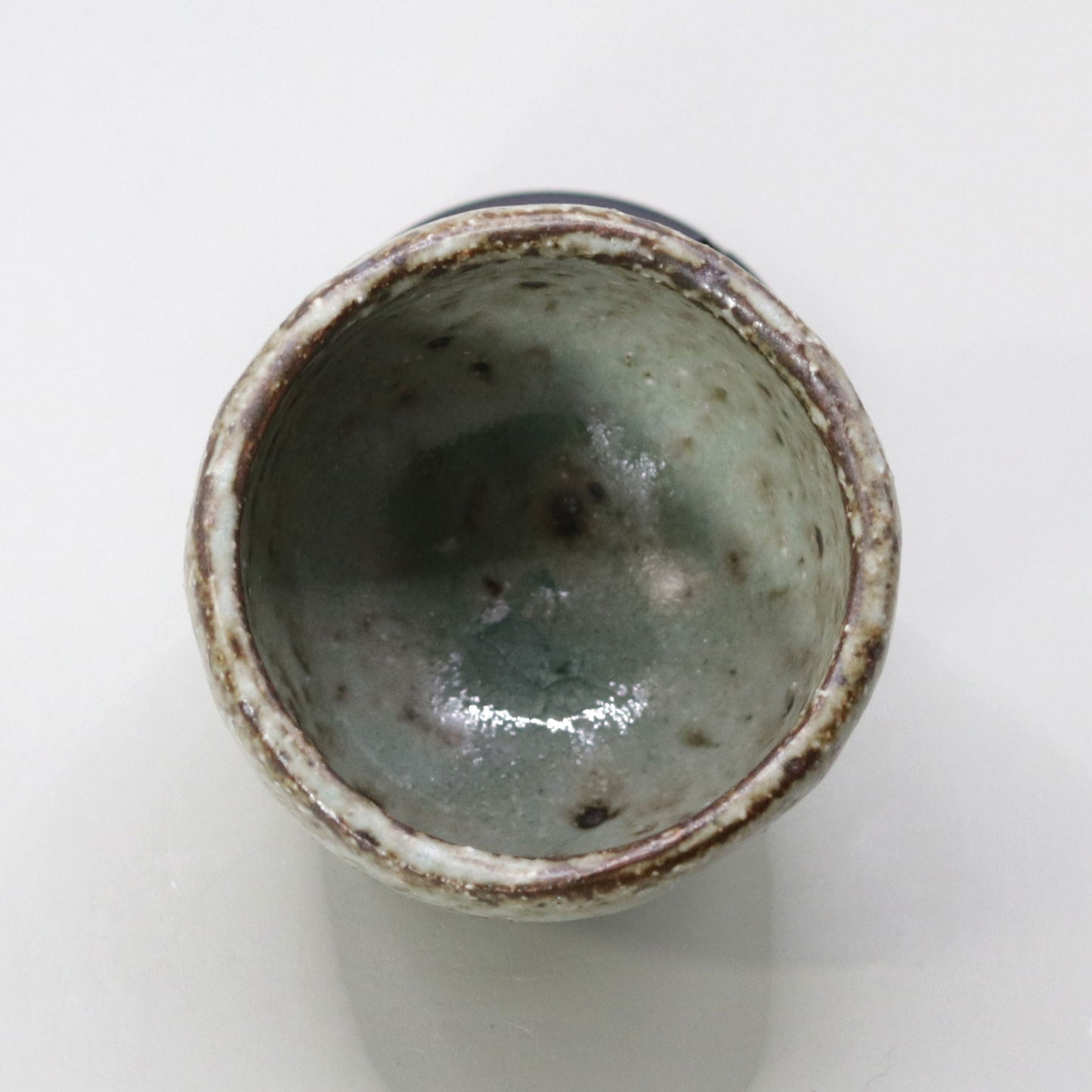 Ash-glazed sake cup by Yuichi Ikai