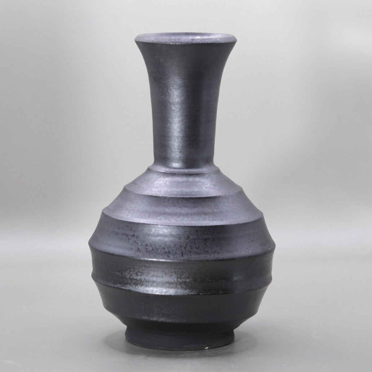 Iron Glazed Kiln-Changed Vase by Okada Yu