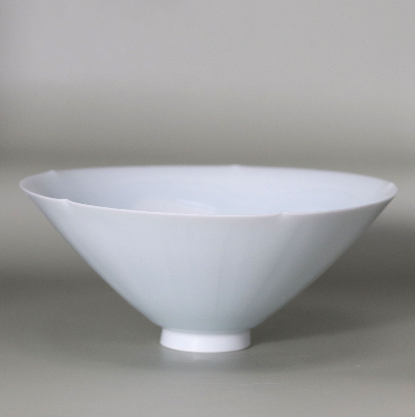 Shadow blue flower tea bowl Kotaro Ikura