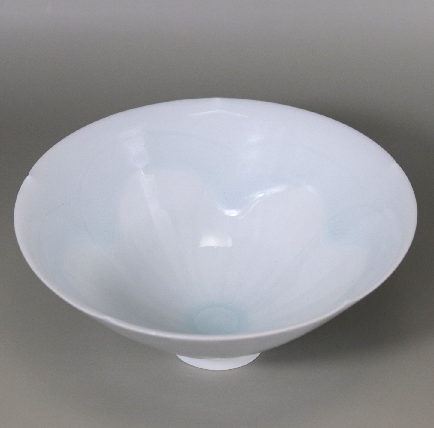 Shadow blue flower tea bowl Kotaro Ikura