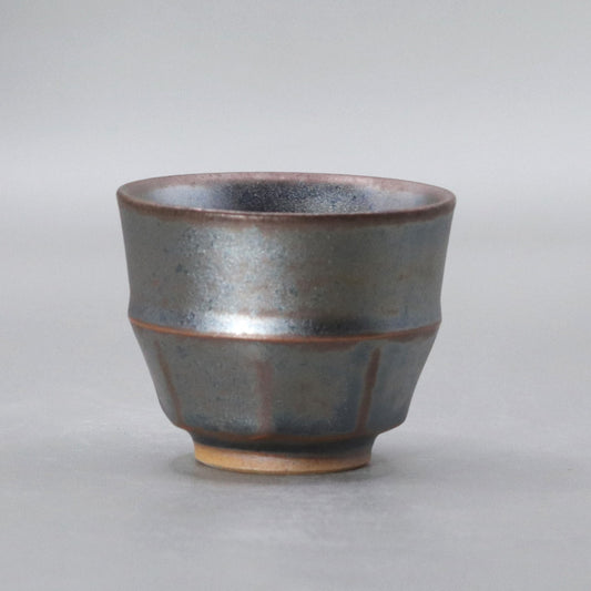 38 Iron Glazed Kiln Changed Sake Cup by Okada Masaru