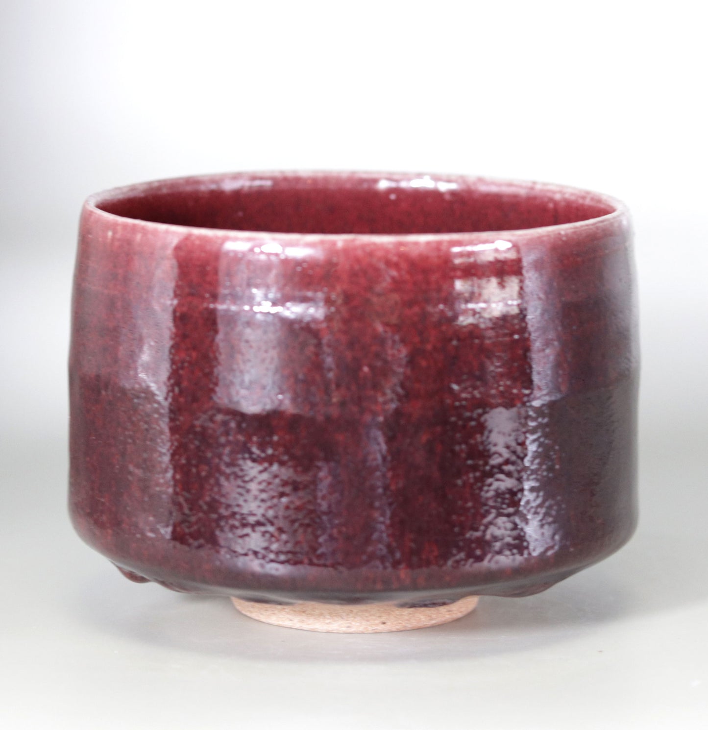 Yagyu Ware Cinnabar Tea Bowl by Kotaro Ikura