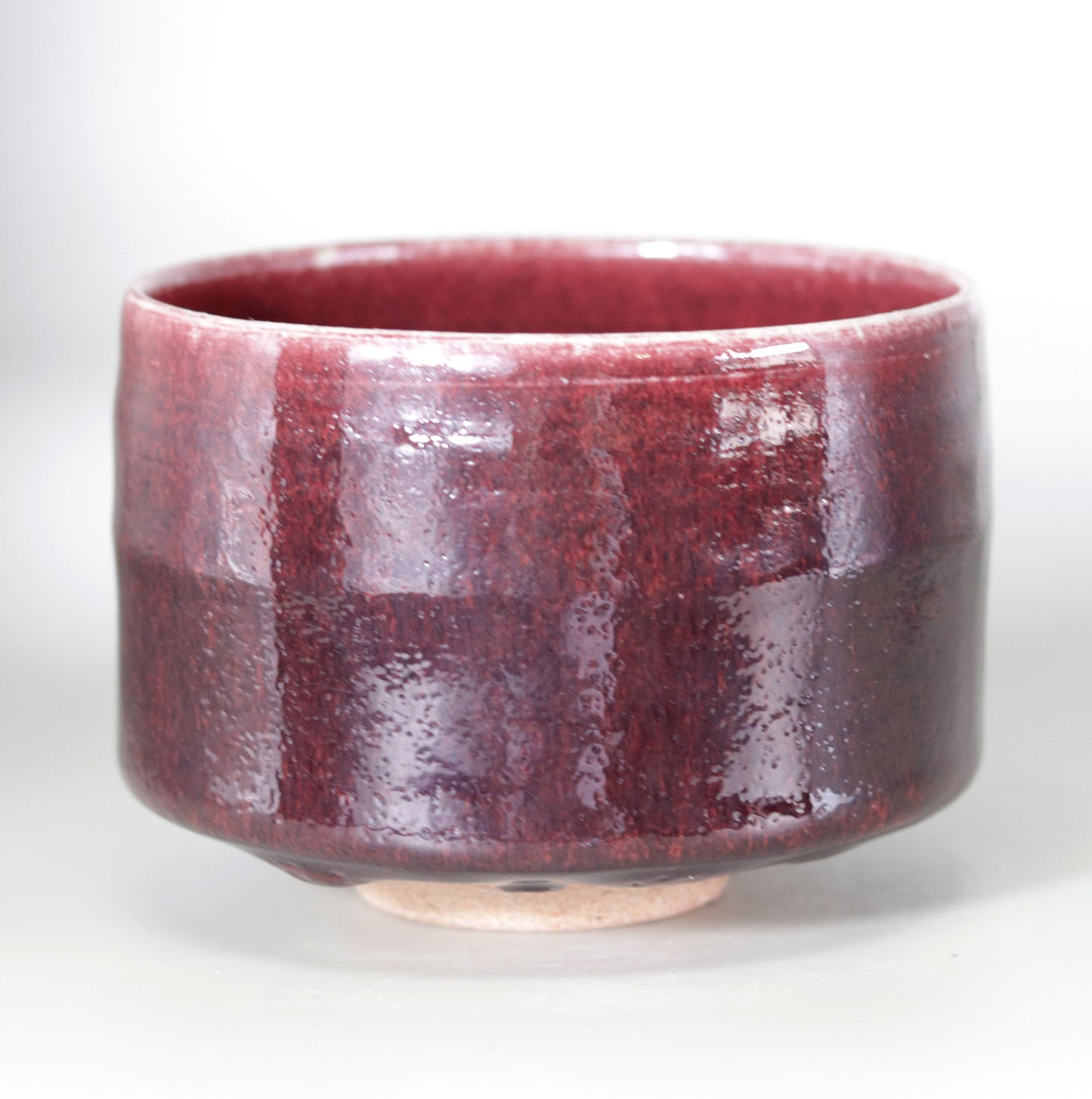 Yagyu Ware Cinnabar Tea Bowl by Kotaro Ikura