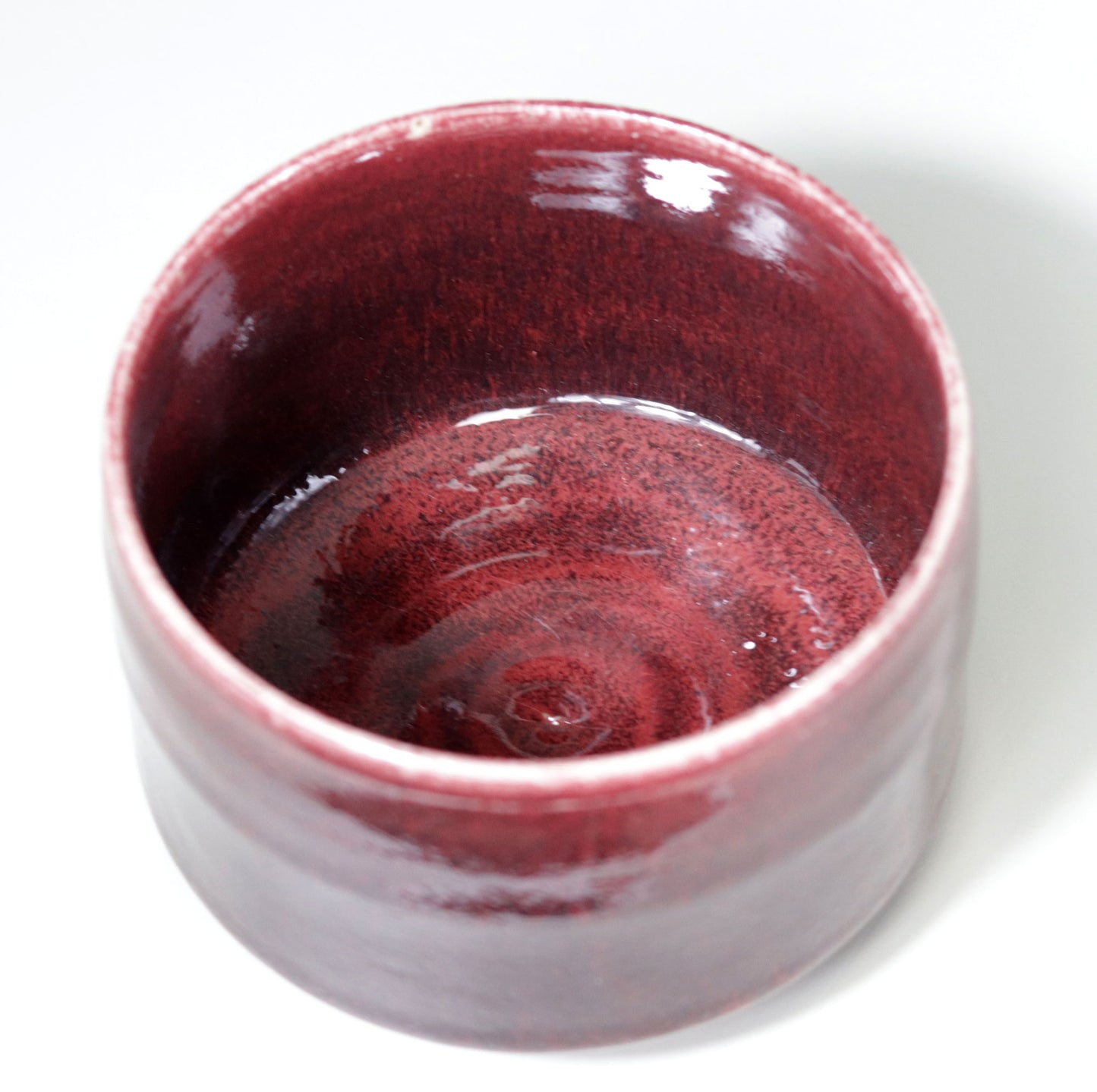 Yagyu Ware Cinnabar Tea Bowl by Kotaro Ikura