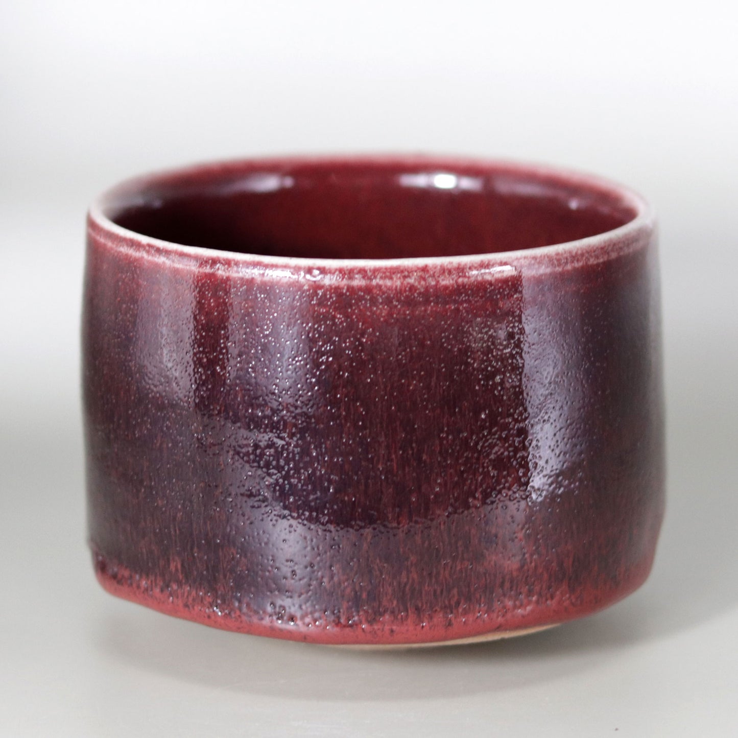 Yagyu Ware Cinnabar Tea Bowl by Kotaro Ikura