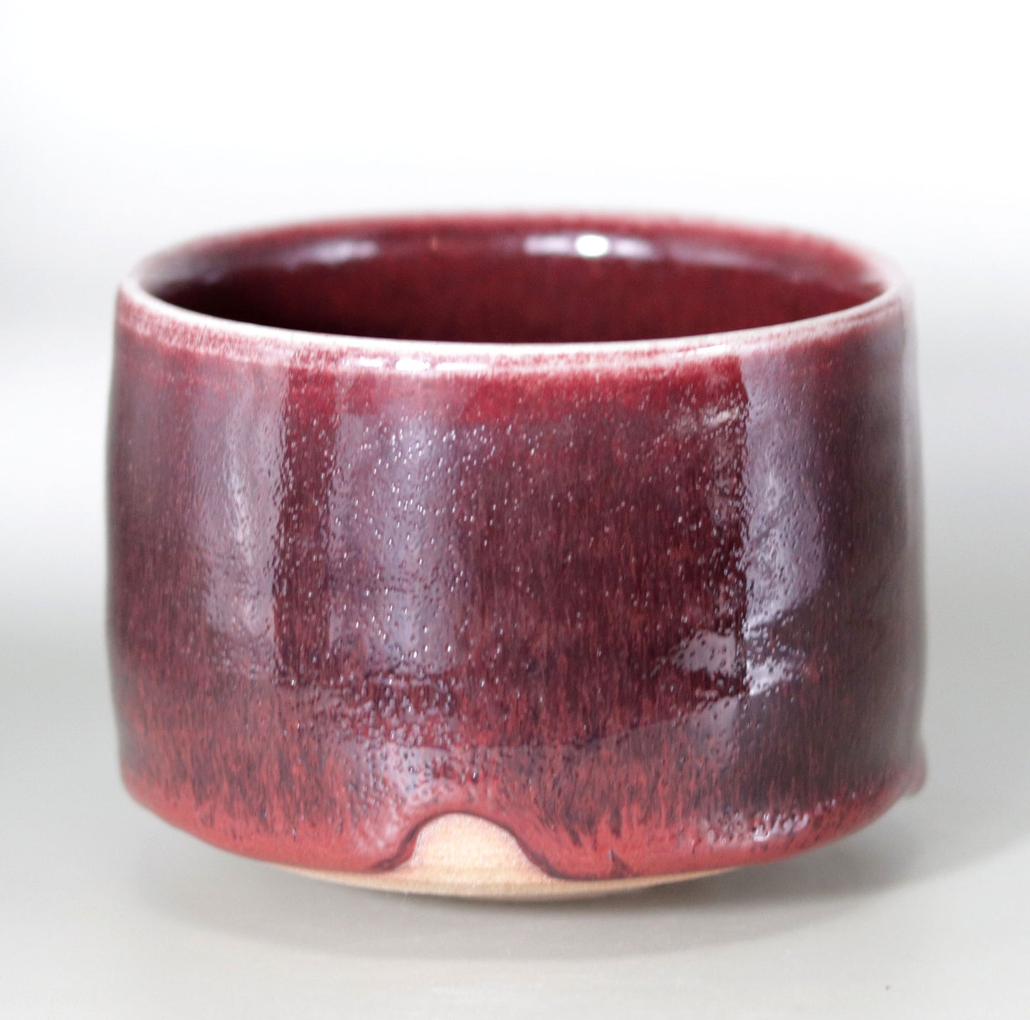 Yagyu Ware Cinnabar Tea Bowl by Kotaro Ikura