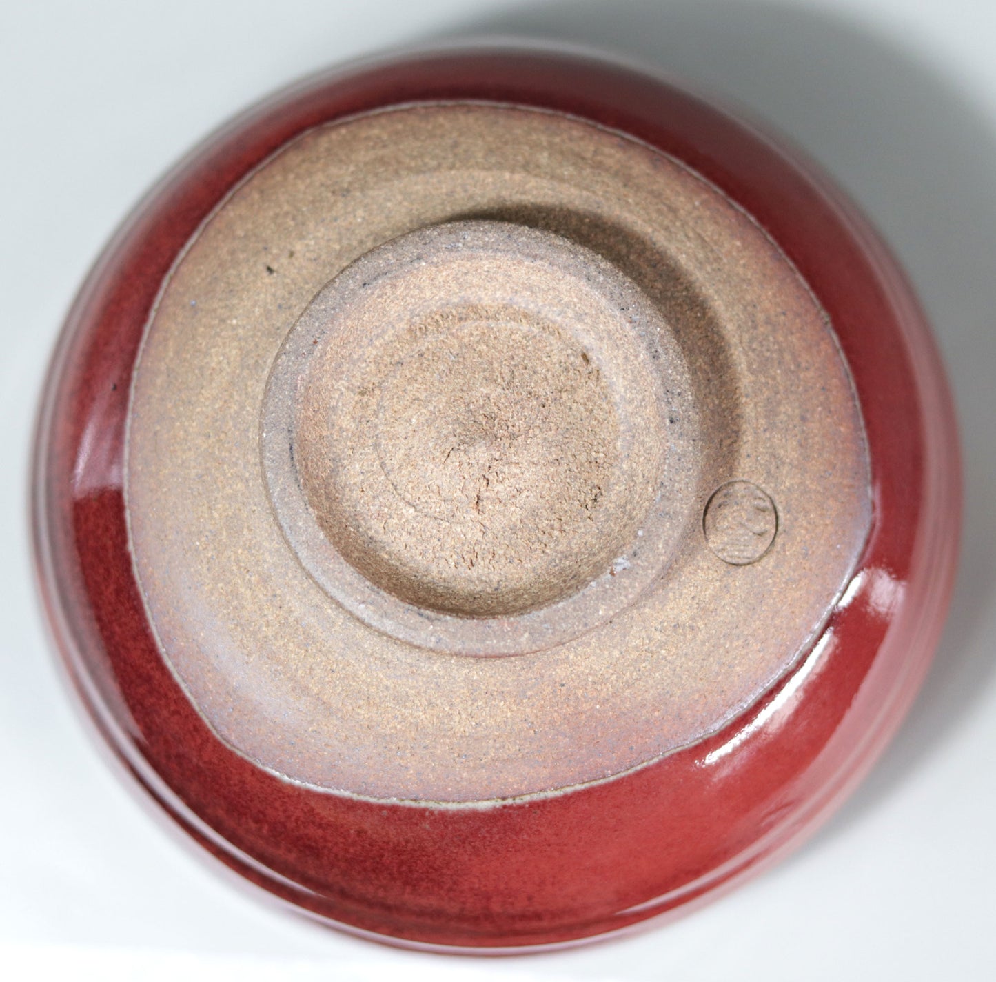 Yagyu Ware Cinnabar Tea Bowl by Toshio Ikura