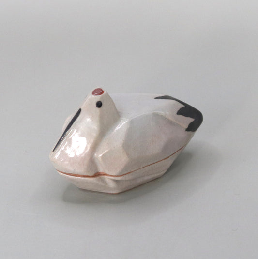 鶴香合  尾西楽斎