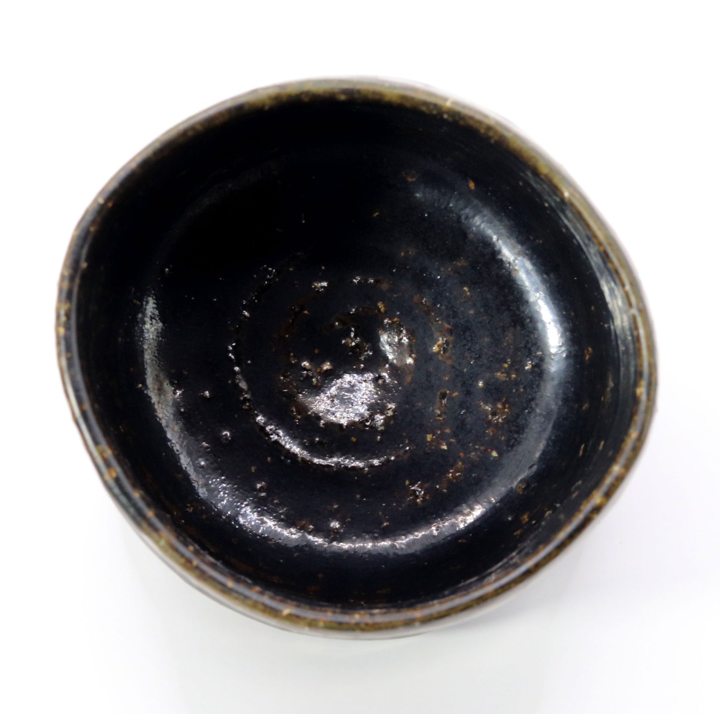 Tanba black glaze tea bowl by Shinsui Ichino