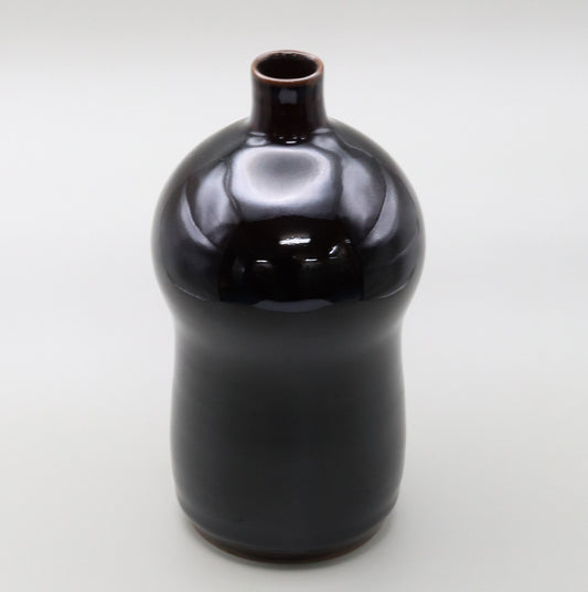 Ishiguro glazed floating sake bottle, made by Naosaku