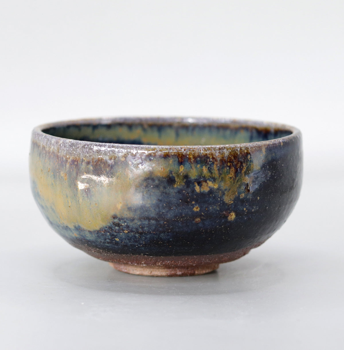 Yakushiji Temple East Pagoda Foundation Clay Iron Glazed Kiln Change Tea Bowl by Rakusai Onishi