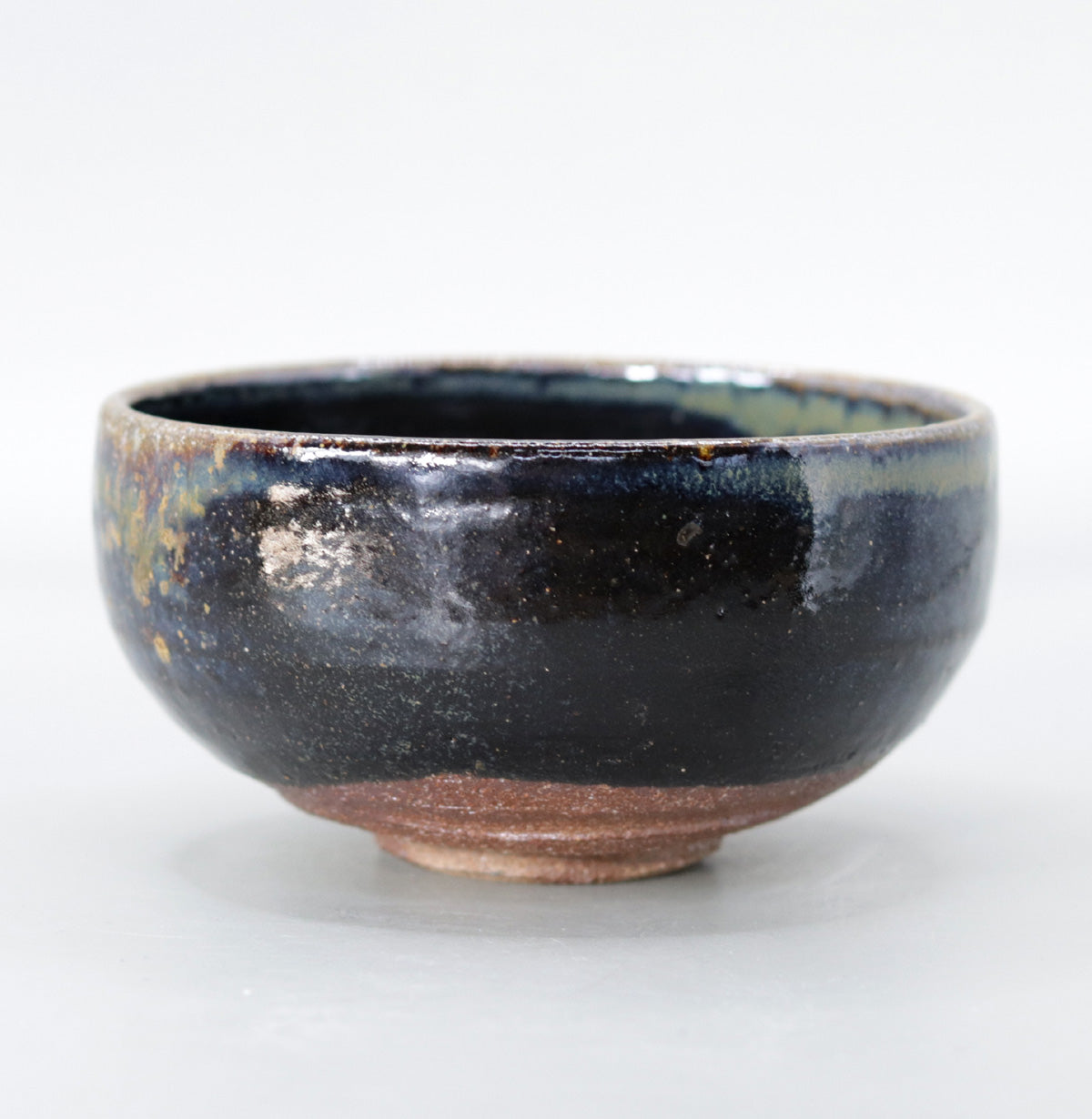 Yakushiji Temple East Pagoda Foundation Clay Iron Glazed Kiln Change Tea Bowl by Rakusai Onishi