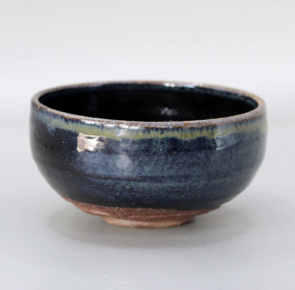 Yakushiji Temple East Pagoda Foundation Clay Iron Glazed Kiln Change Tea Bowl by Rakusai Onishi