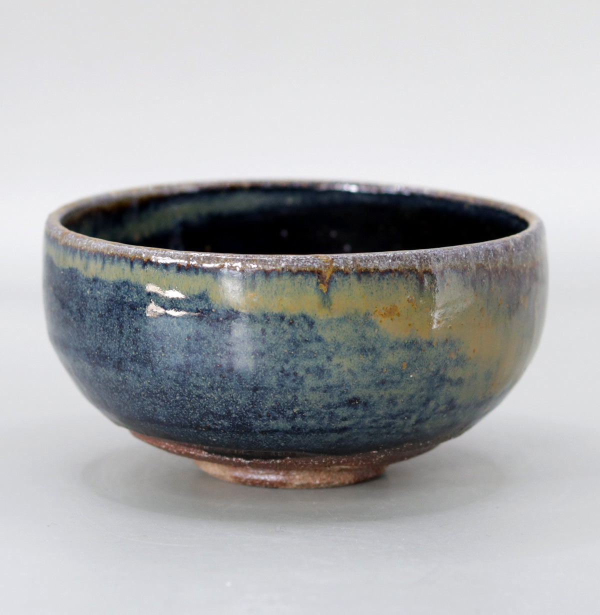 Yakushiji Temple East Pagoda Foundation Clay Iron Glazed Kiln Change Tea Bowl by Rakusai Onishi