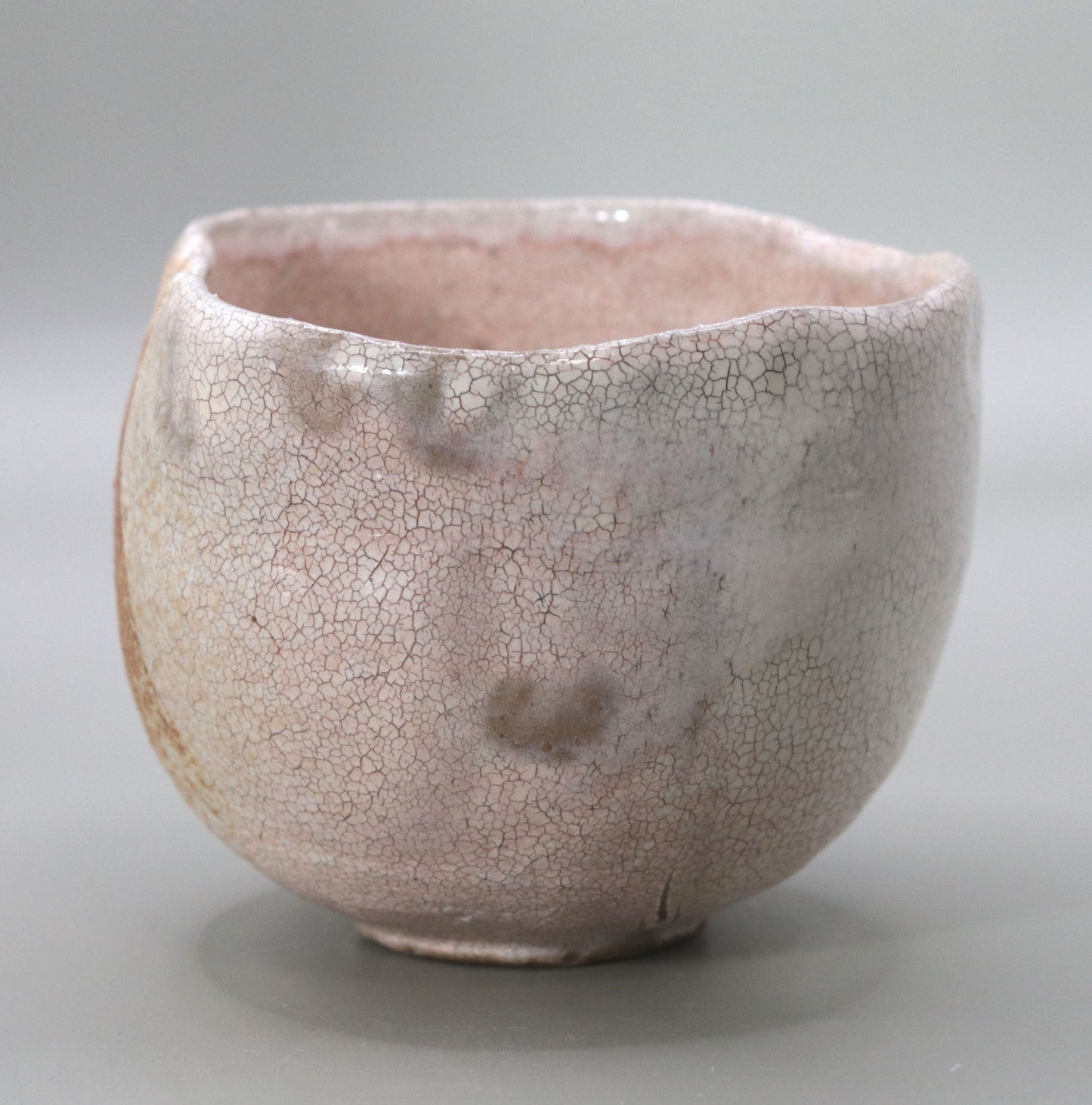 Red Mount  Fuji Tea Bowl by  Nishihata tadashi