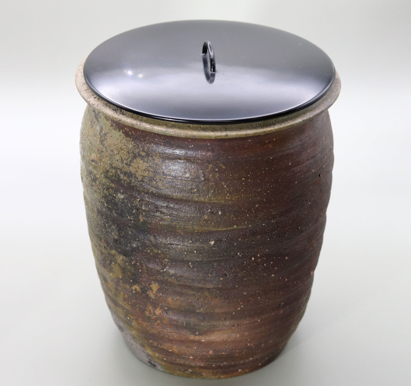 Tanba kiln-fired potato head water jar by Naosaku