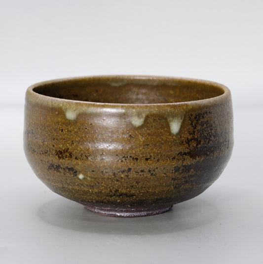 薬師寺東塔基壇土 灰釉茶碗    尾西楽斎