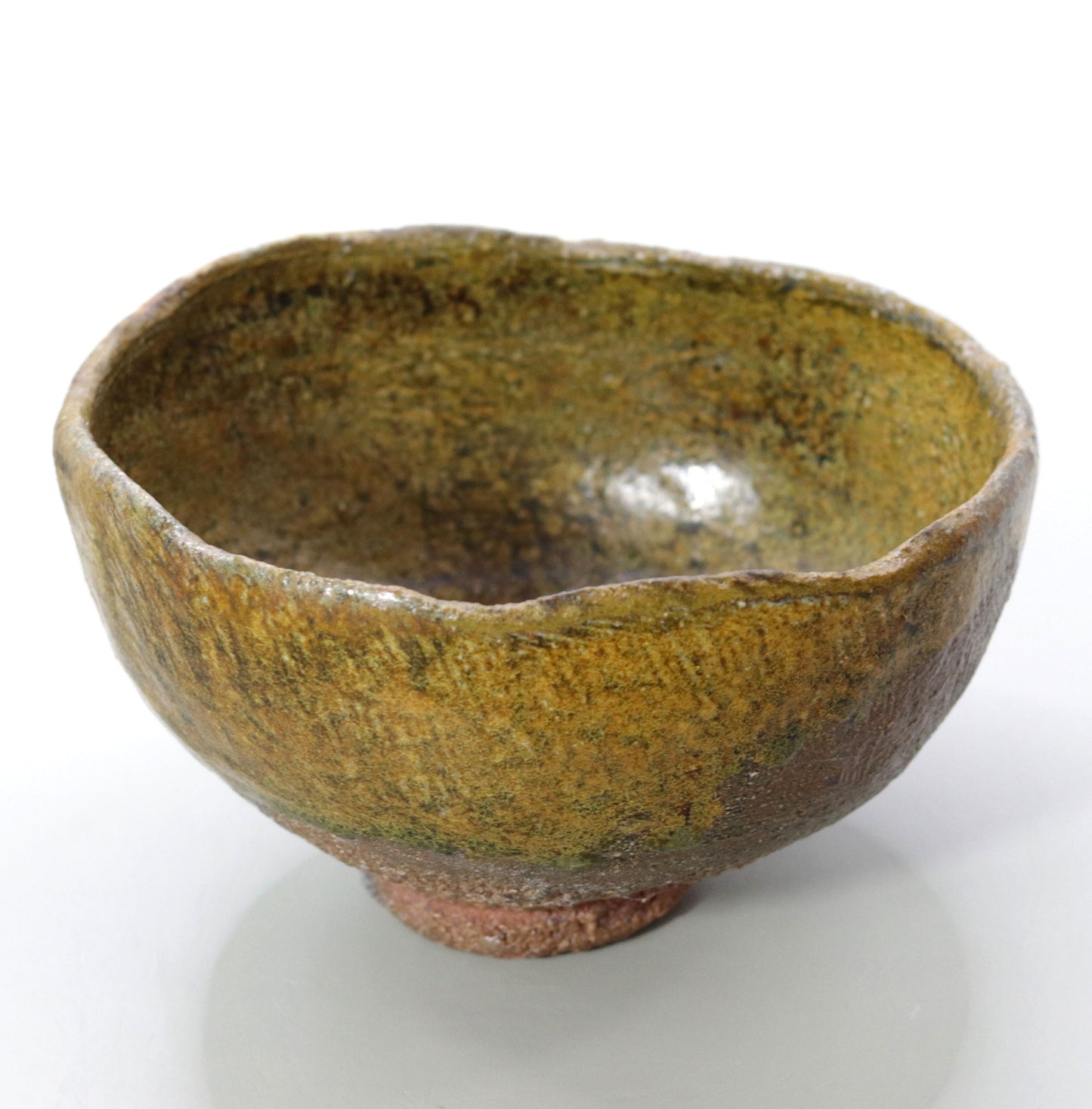 Tanba ash-glazed tea bowl by Nishihata Tadashi