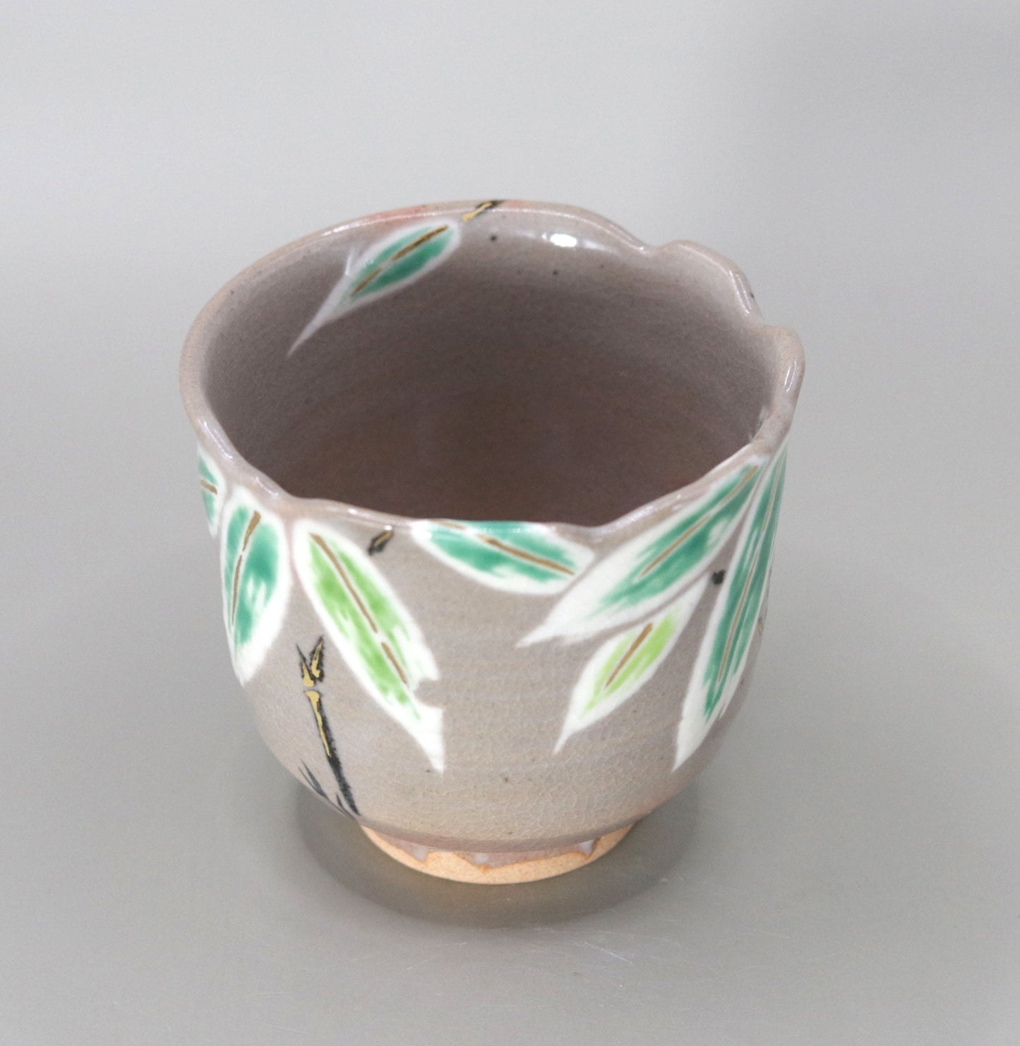 36. A copy of Kenzan's bamboo-painted sake cup by Kosai Miyagawa