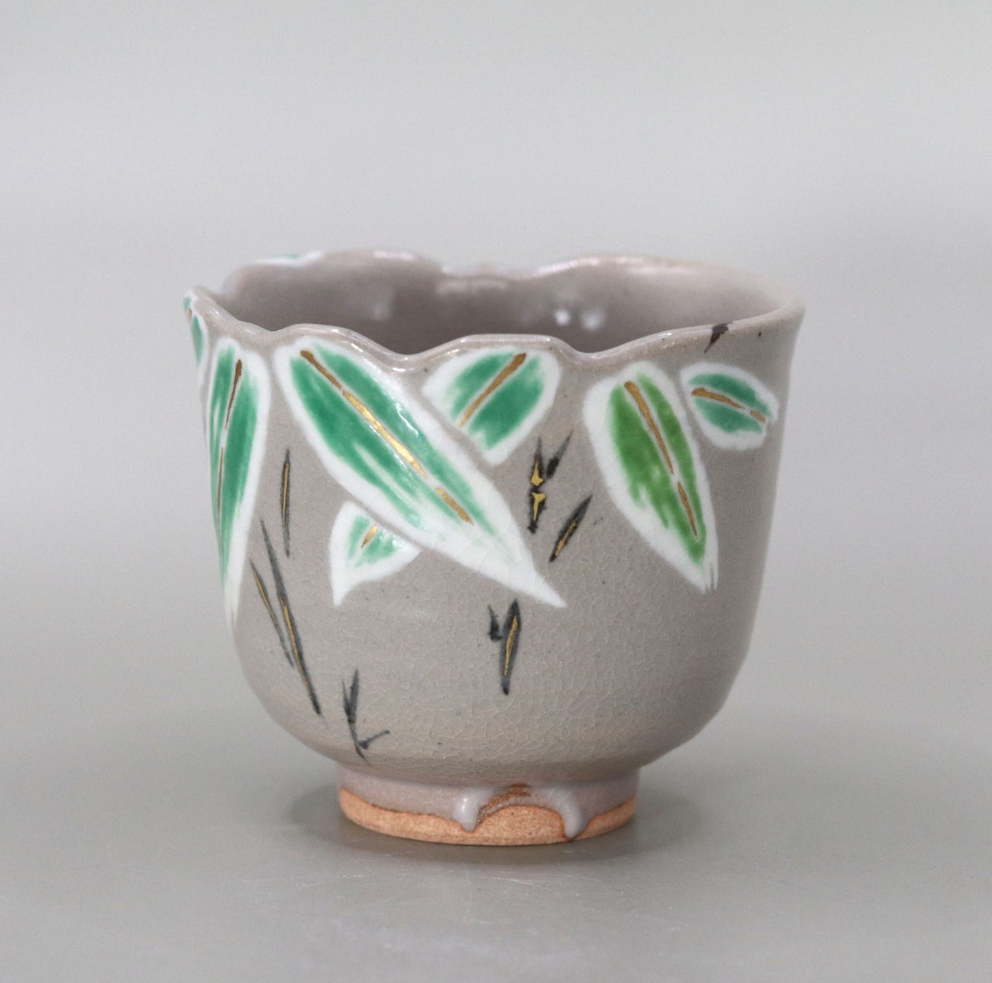 44. A copy of Kenzan's Kumazasa-no-e sake cup by Kousai Miyagawa