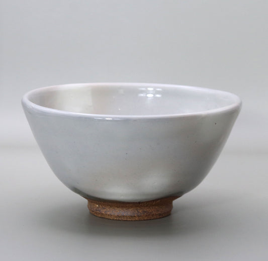 White Tanba Tea Bowl by Toshinari Ichino