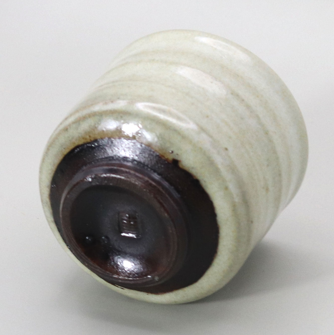 Ceramic lacquer sake cup by Toshinari Ichino