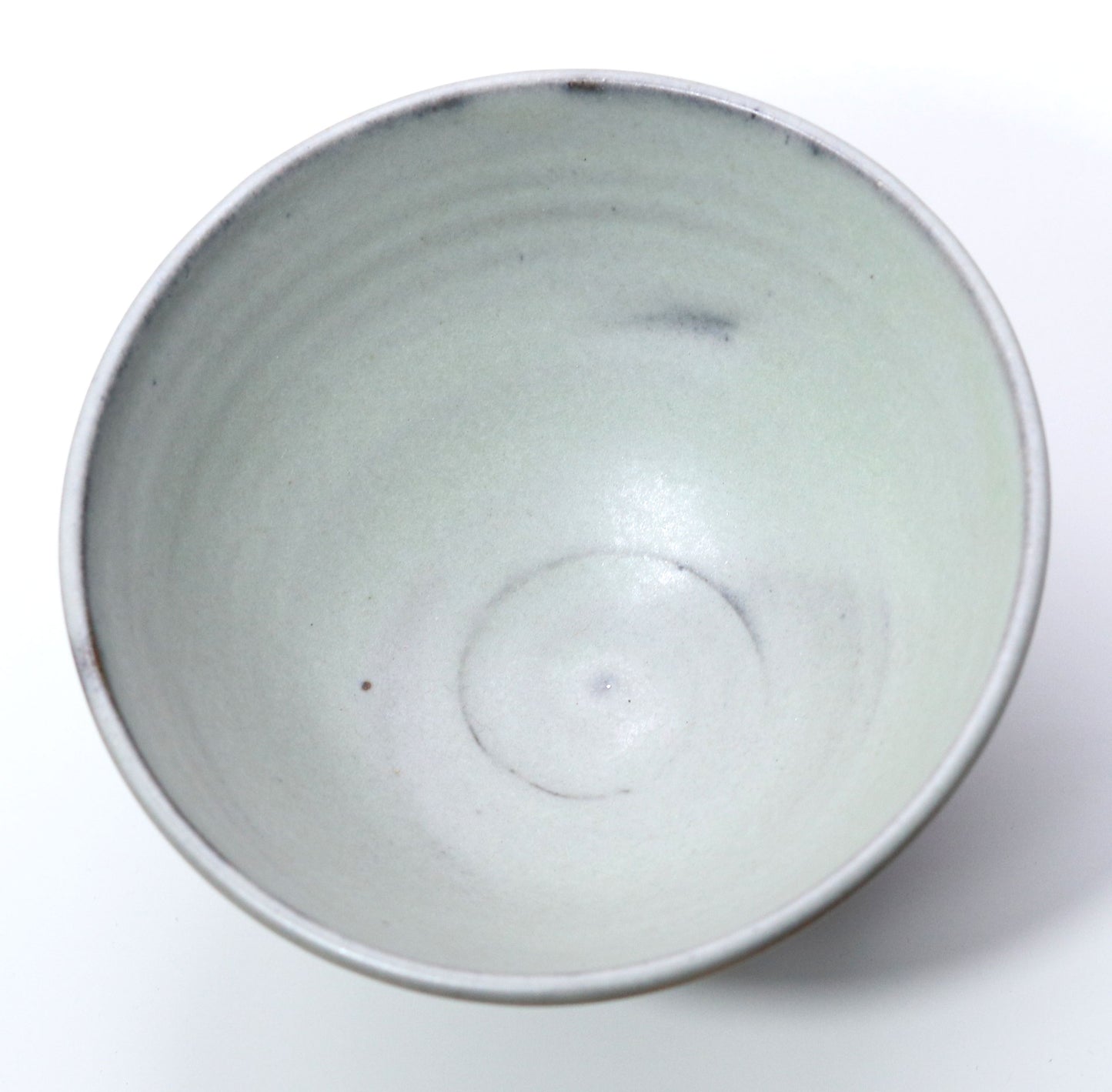 Celadon glazed tea bowl by Toshinari Ichino