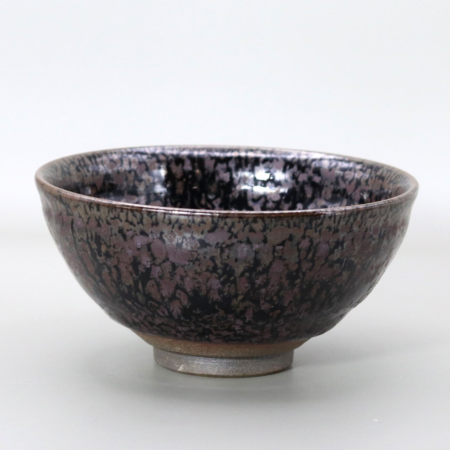 Black glazed tea bowl by Masahiro Ichino