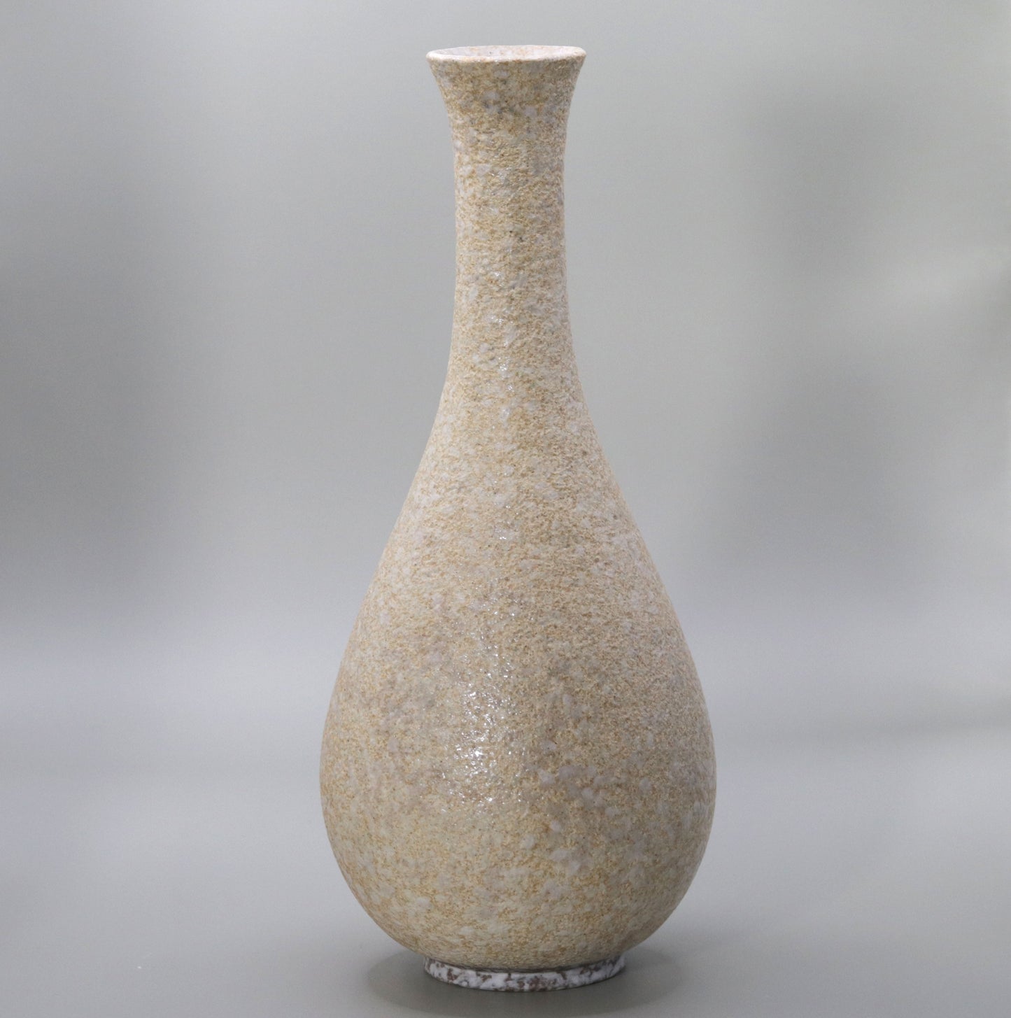 White Blown Clay Tanba Crane Head Vase by Ichiji Shimizu